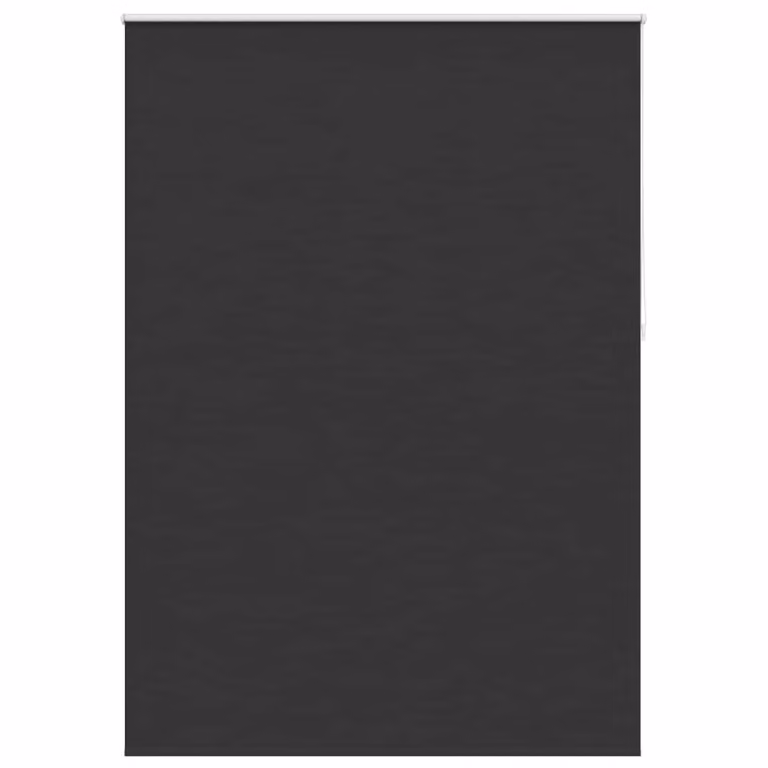Estor enrollable opaco vidaXL en color negro y plata, fabricado en poliéster con propiedades térmicas, An/Al: 144,4 x 230 cm