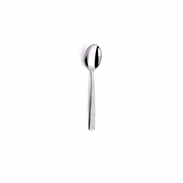 Juego de 12 cucharas de postre Havane Jungle de Amefa en acero inoxidable pulido color plata