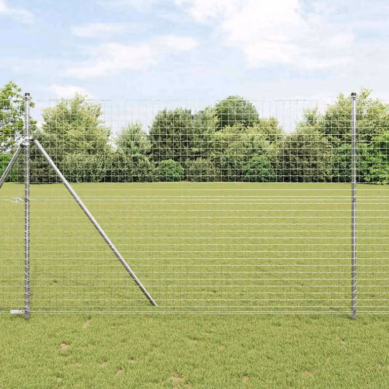 Fijación de suelo para valla Euro Outdoor Syfax en color plateado para hormigón