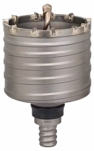 Set de 2 sierras de corona Bosch SDS MAX-5 con punta de carburo en color gris de 100 x 80 mm
