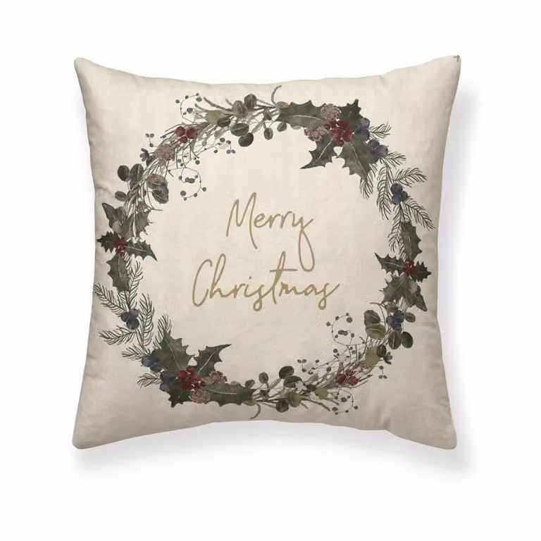 Funda de cojín de Navidad Muare Home multicolor, 100% algodón, 50 x 50 cm