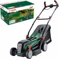 Cortacésped de empuje a batería Bosch 37-550 Negro y Verde