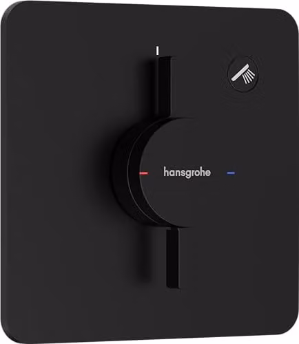 Grifo de ducha empotrado monomando Hansgrohe DuoTurn Q en negro mate