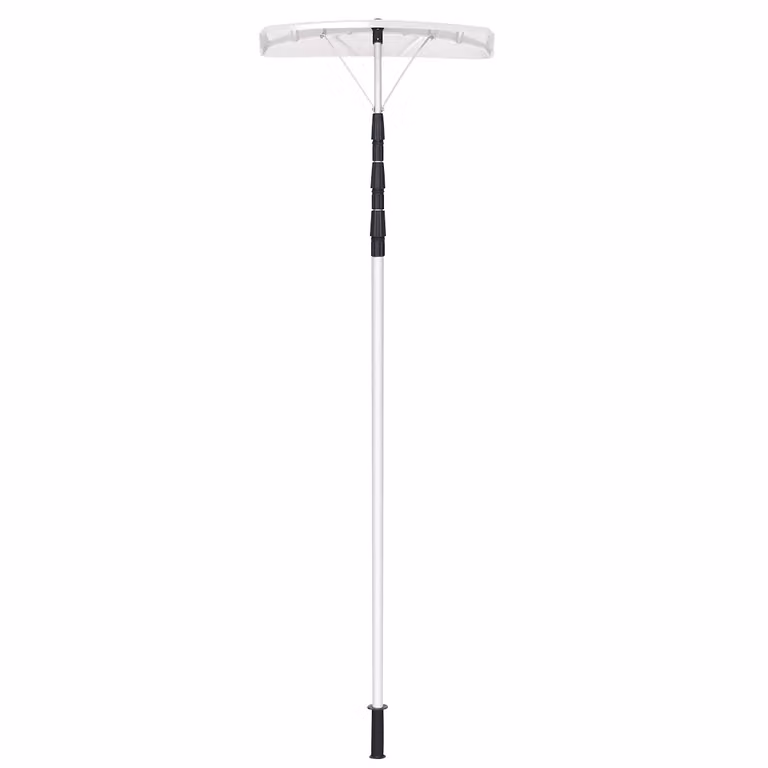 Rastrillo de nieve para techo telescópico ajustable de Costway en aluminio color plata para casa y jardín