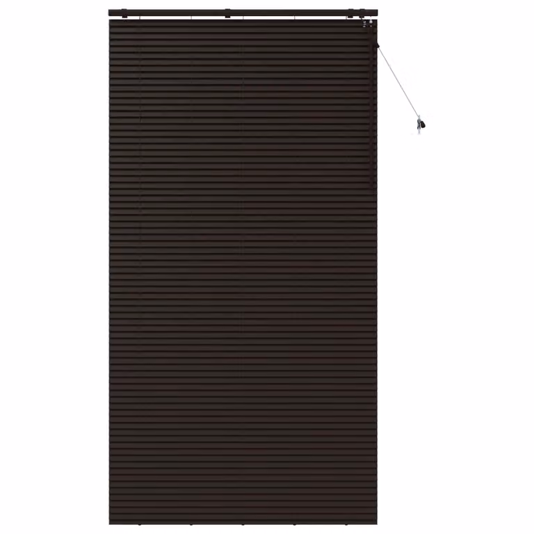 Persiana veneciana de madera vidaXL en marrón oscuro, An/Al: 130 x 250 cm, 35 mm