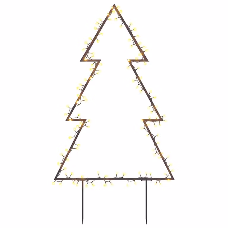 Árbol de Navidad decorativo con 115 LED blancos cálidos de vidaXL, Altura: 90 cm
