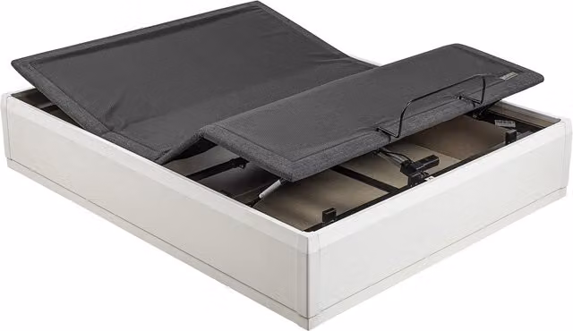 Canapé abatible motorizado Lattoflex Box MDF Motion blanco An/P/Al: 90 x 200 cm