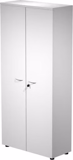 Armario para archivadores Venere de ARtexport con 2 puertas batientes, color blanco mate, An/P/Al: 80 x 35 x 180 cm