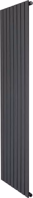 Radiador de acero de columna única Monster Shop en gris antracita, 1412 W, An/Al: 180 x 56 cm