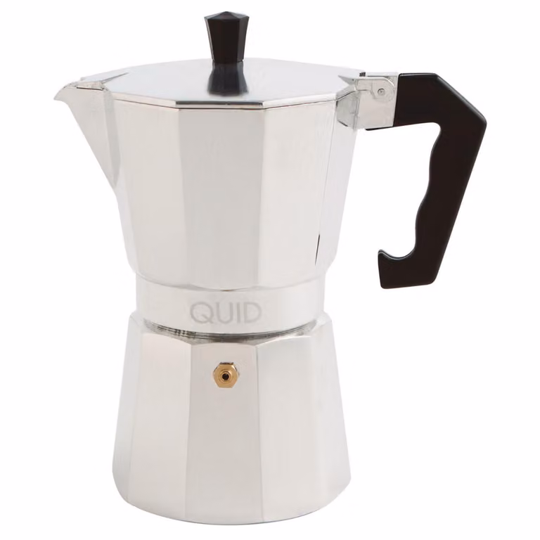 Cafetera Cesena Quid de aluminio color plata para 9 tazas