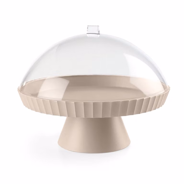 Pedestal BlimPlus con campana y clavijero de polipropileno gris y transparente para adultos