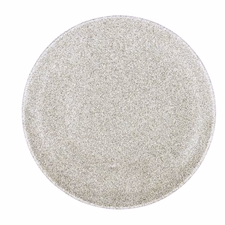Juego de 2 platos de pizza Element Cream Hydrozero de Bidasoa en porcelana, colores blanco, gris y beige, Diámetro: 30 cm