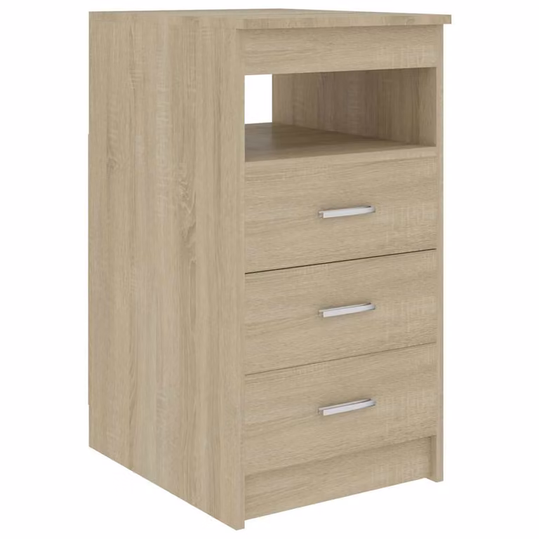 Cajonera de madera contrachapada vidaXL color roble Sonoma An/P/Al: 40 x 50 x 76 cm