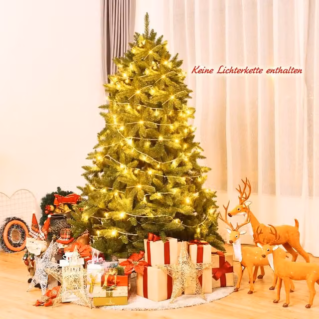 Árbol de Navidad artificial NORTHIX de 180 cm en color verde con agujas de PVC