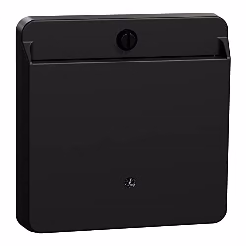 Interruptor de tarjeta Merten System M de superficie en plástico, color negro o gris mate con protección IP20