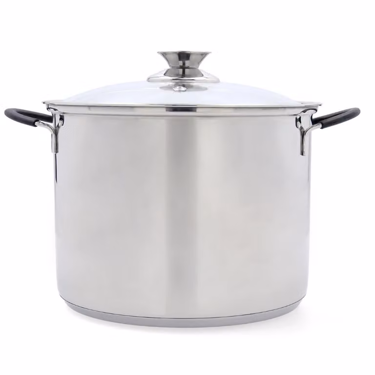 Olla Sensory de Quid en acero inoxidable color plata con capacidad de 10 l y diámetro de 26 cm