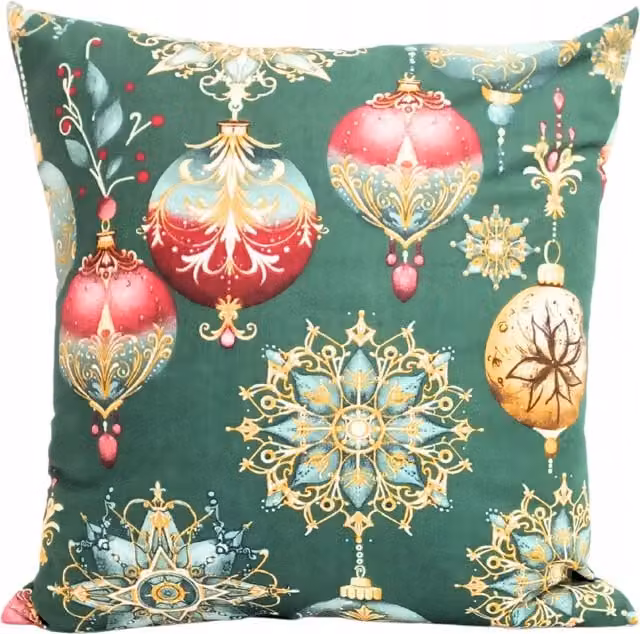 Funda de almohada decorativa navideña Doratex de algodón multicolor, An/An/Al: 40 x 40 x 40 cm