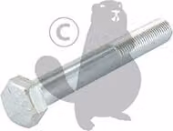 Tornillo galvanizado plateado Castelgarden 3/8 x 2 pulgadas (9,52 x 70 mm)