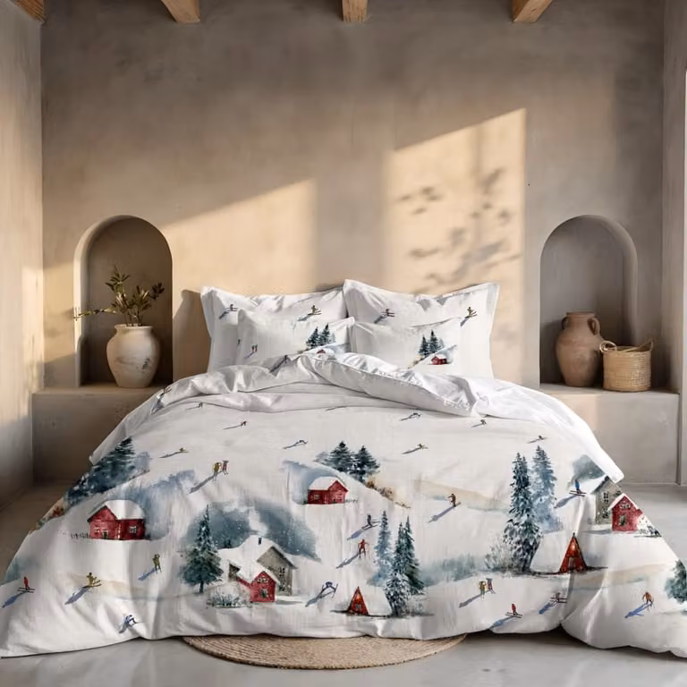 Funda nórdica multicolor Muare Home de poliéster para cama de 200 cm, An/P/Al: 290 x 240 cm
