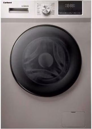 Lavadora de carga frontal Corberó CLT805XVIN de 8 kg, 1400 rpm, color plata con programas de vapor y lavado rápido
