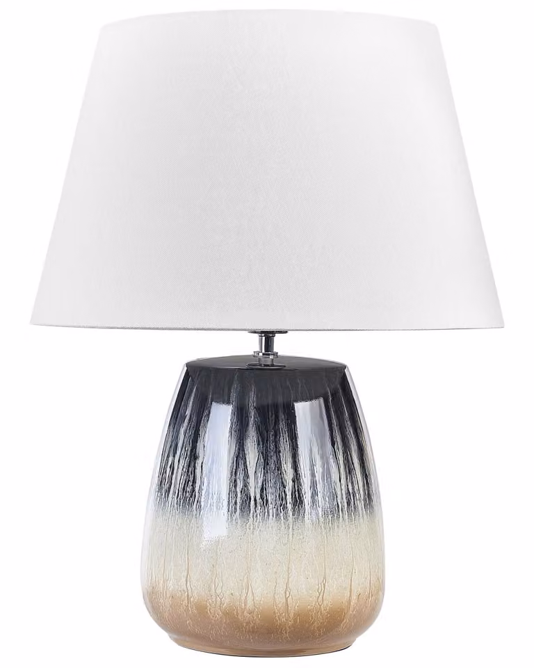 Lámpara de mesa de cerámica multicolor Beliani