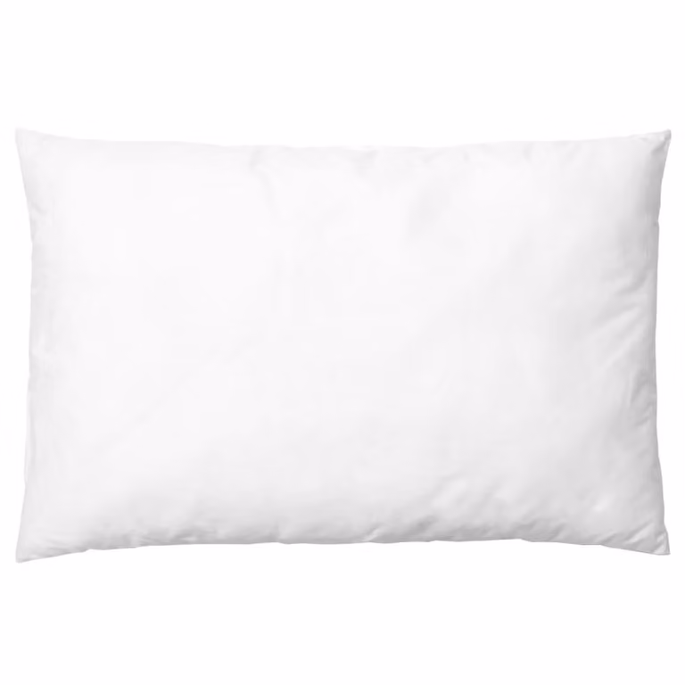 Almohada suave de microfibra y algodón Sevira Kids en color blanco, An/P: 50 x 70 cm
