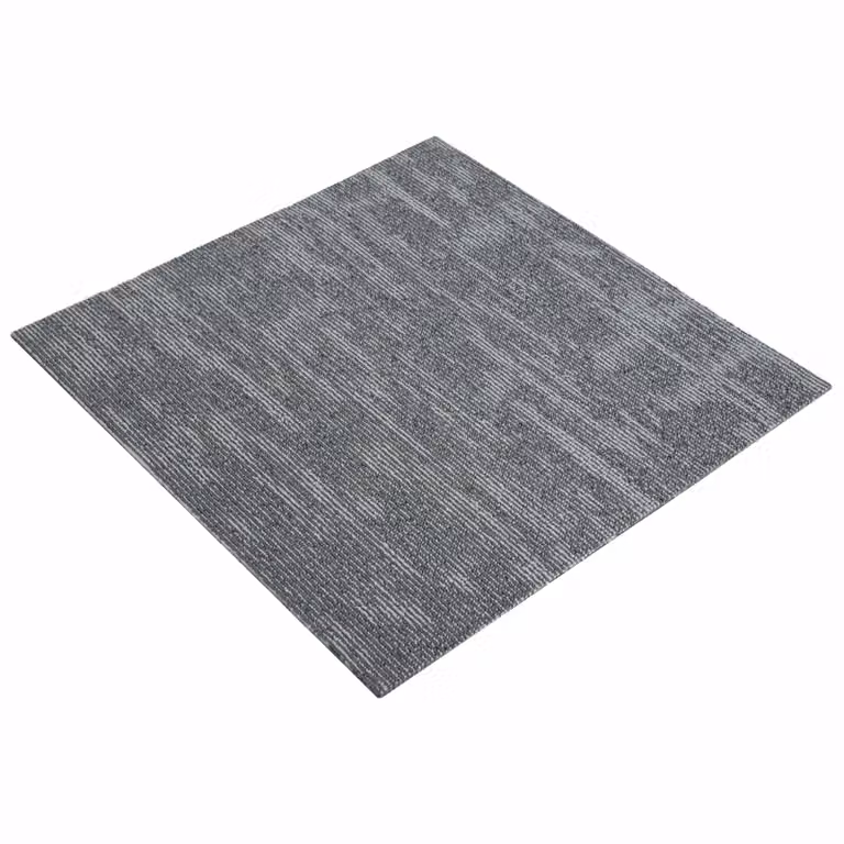 Set de 20 azulejos de alfombra vidaXL modernos en color gris hormigón, fabricados en polipropileno con acabado loop pile, An/P: 50 x 50 cm