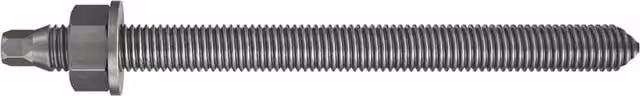 Varilla roscada de acero inoxidable A4 Fischer M20x260 para anclaje químico, color plata, pack de 10 unidades