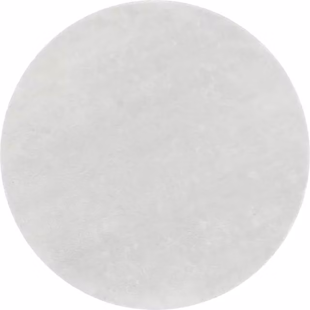 Alfombra Calissa redonda de color plata, lavable y antideslizante, Diámetro: 160 cm