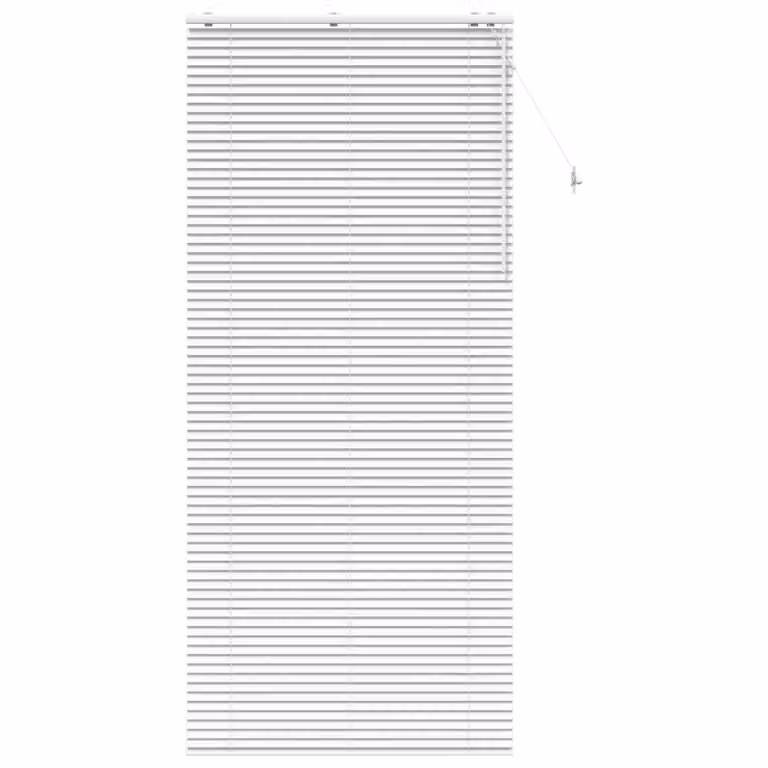 Persiana veneciana de madera vidaXL en color blanco, An/Al: 120 x 250 cm, con lamas de 35 mm