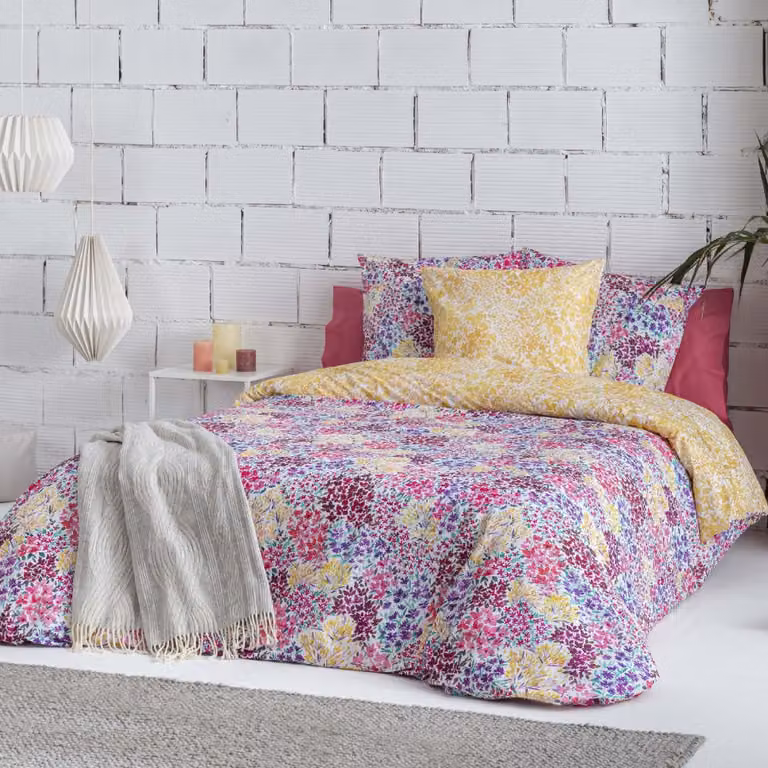 Funda nórdica reversible de algodón con diseño floral multicolor Naf Naf An/P/Al: 260 x 240 cm