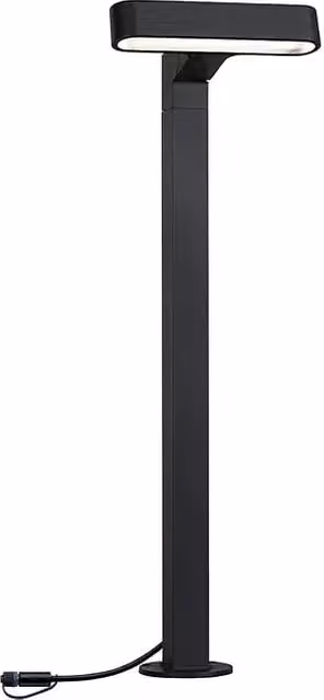 Foco LED de jardín Paulmann Ito Horizontal, 7,5 W, Blanco cálido, Gris, L x An x Al: 18,8 x 2,7 x 110 cm