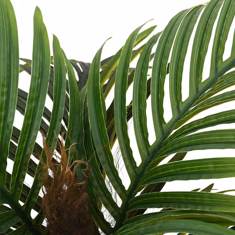 Palmera artificial vidaXL con 6 hojas de color verde y altura de 100 cm