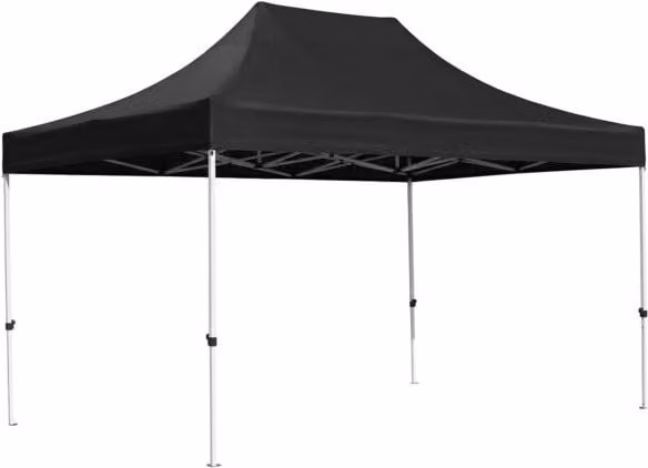 Carpa Plegable Master de REGALOS MIGUEL en color Negro con estructura de acero y cubierta de poliéster de 3 x 4,5 m