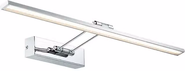 Aplique LED para cuadros Beam Sixty de Paulmann, color cromo y blanco cálido, L x An x Al: 58,5 x 19 x 4,6 cm
