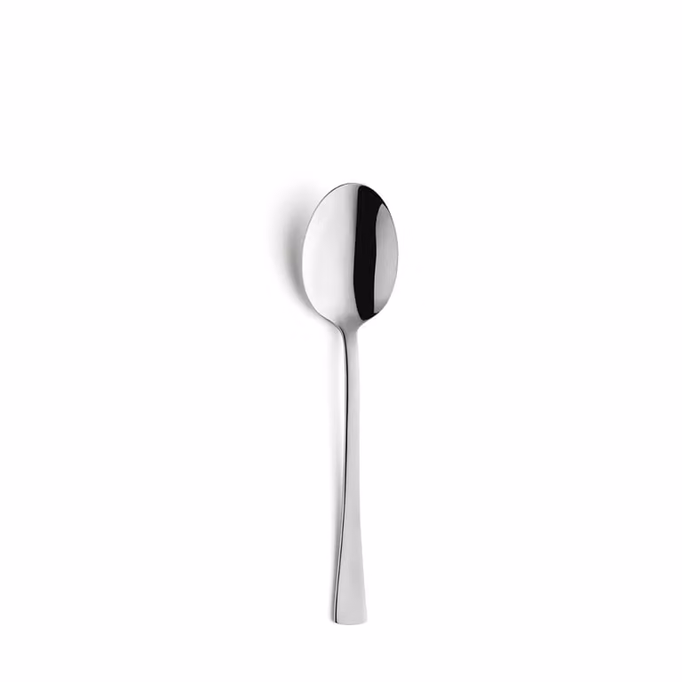 Juego de 12 cucharas de postre Atlantic de Amefa en acero inoxidable 18/10 color plata pulido