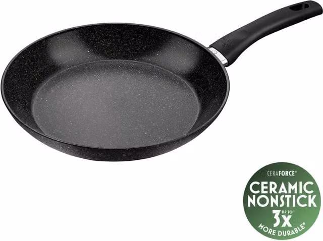 Sartén de aluminio BALLARINI Vipiteno con revestimiento cerámico antiadherente de 28 cm en color negro