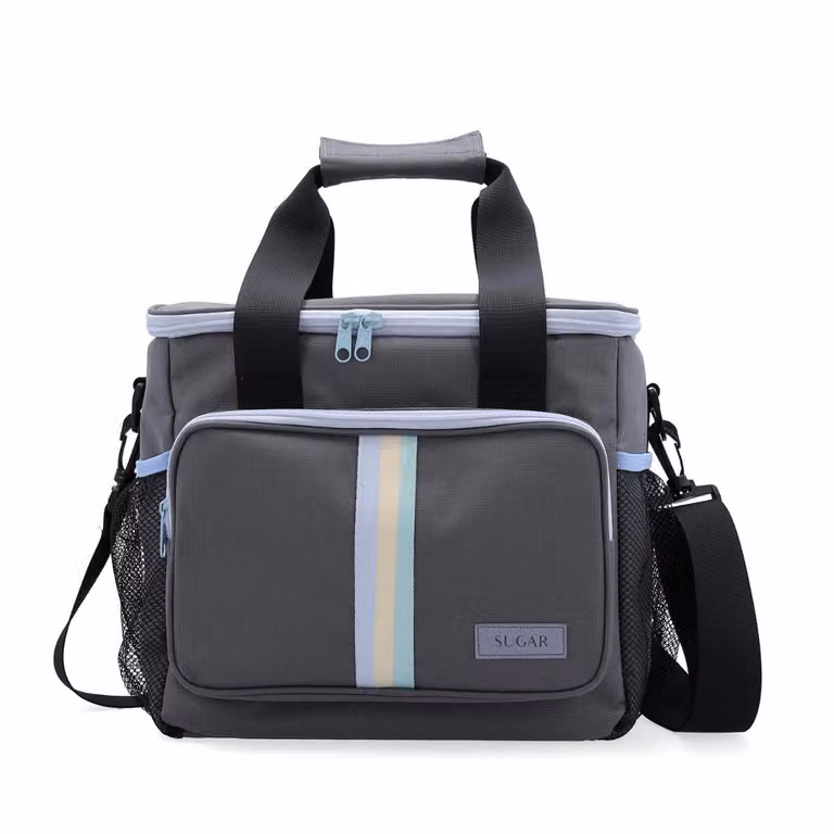 Bolsa térmica de 15 l Quid en color gris de poliéster, An/P/Al: 28 x 22 x 26 cm