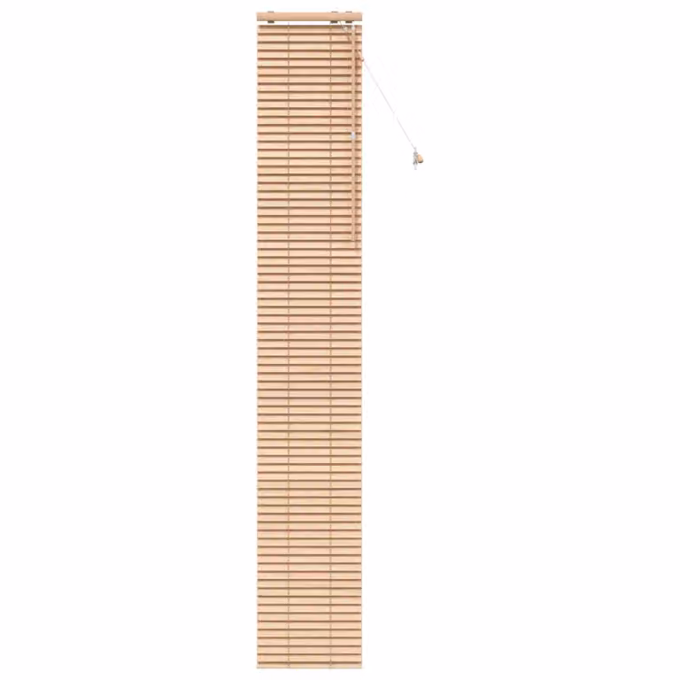 Persiana veneciana de madera vidaXL en color marrón con aspecto de roble, An/Al: 45 x 250 cm
