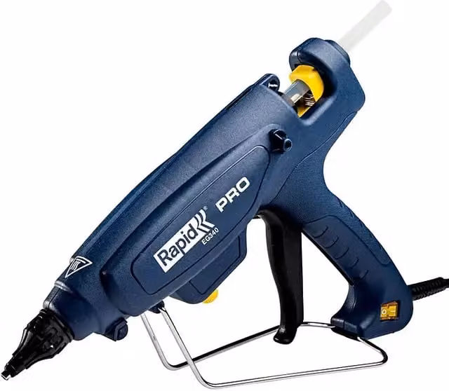 Pistola termoencoladora Rapid EG 340 PRO azul con cartucho de 12 mm y 220 W