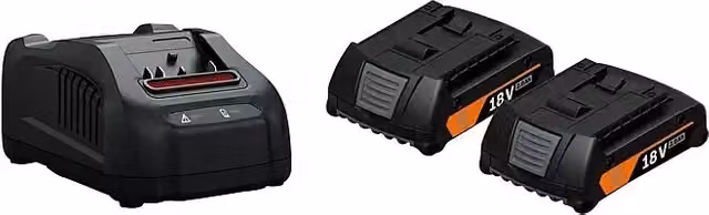 Kit de batería y cargador AMPShare 18V Fein, color negro, incluye 2 baterías de 4 Ah