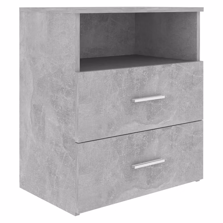 Mesita de noche de pared estilo escandinavo vidaXL en color gris mate