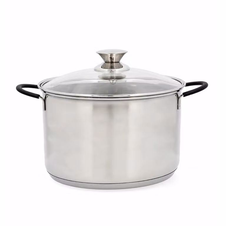 Olla Sensory de Quid en acero inoxidable color plata con capacidad de 8 l y diámetro de 24 cm