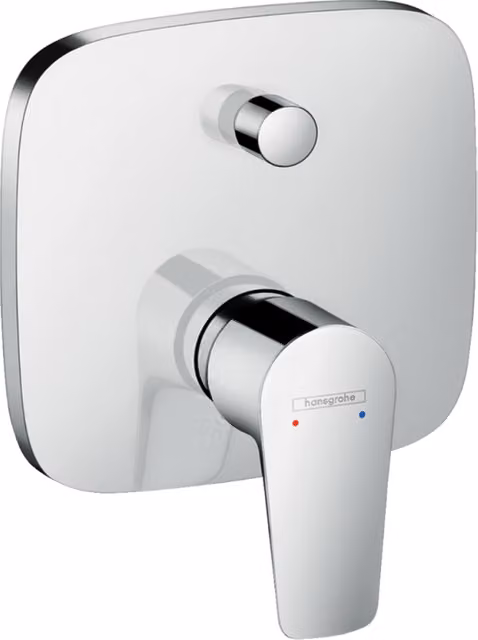 Mezclador de baño monomando empotrado Hansgrohe Talis E en acabado cromo para bañera
