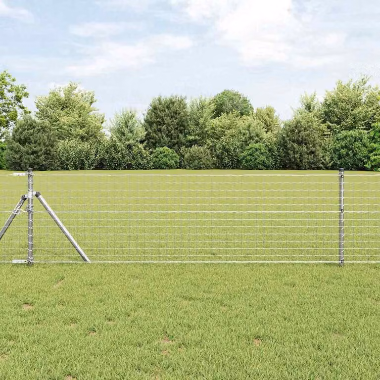 Fijación de suelo Syfax para valla Euro Outdoor plateado An/P/Al: 25 x 60 x 62 cm