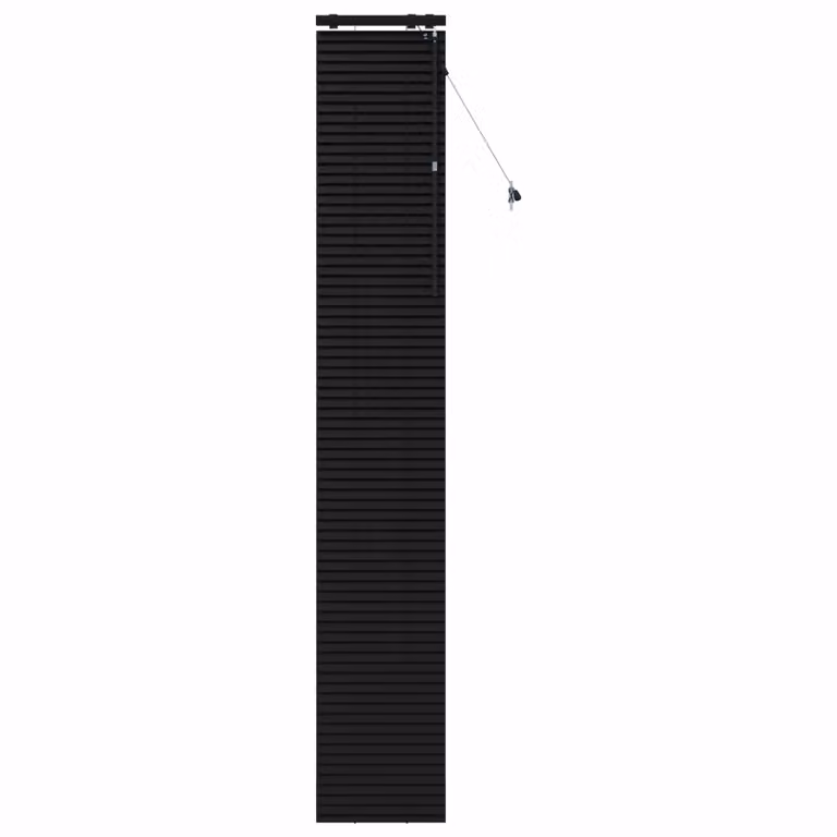 Persiana veneciana de madera vidaXL en color negro, An/Al: 45 x 250 cm