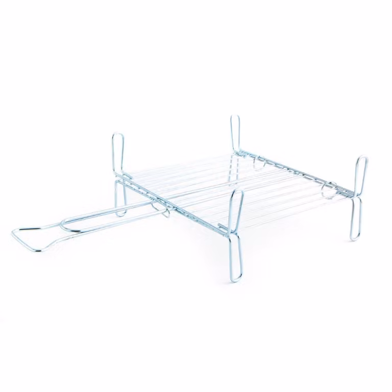Parrilla doble de acero galvanizado Quid color plata An/P: 30 x 35 cm