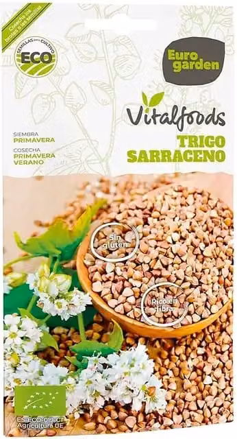Semillas de trigo sarraceno Euro Garden para huerto vegetal