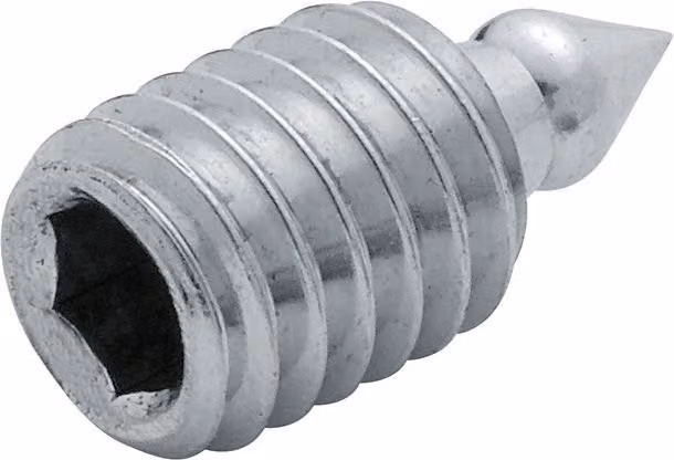 Tornillo Allen FP M6x12mm con cabeza hexagonal para broches de perfil en color plata