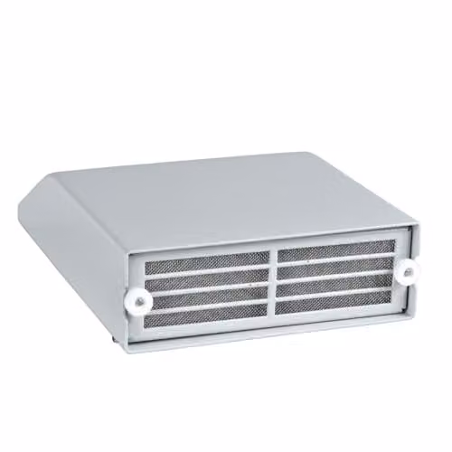 Cubierta de acero pintado Schneider Electric NSYCAP125LZF color gris mate con filtro IP55